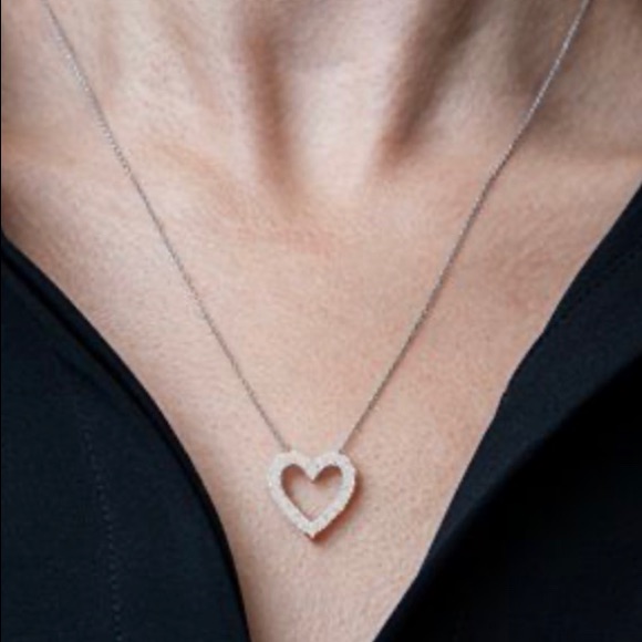 110 Ct Diamond Heart 18 Necklace